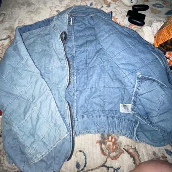 free people down jean jacket - Picture 3 of 4